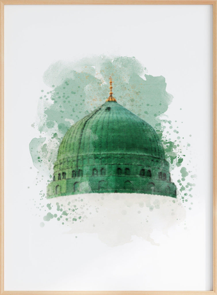 Madinah - Masjid An-Nabawi (Prophetenmoschee) Poster - Islamic Art