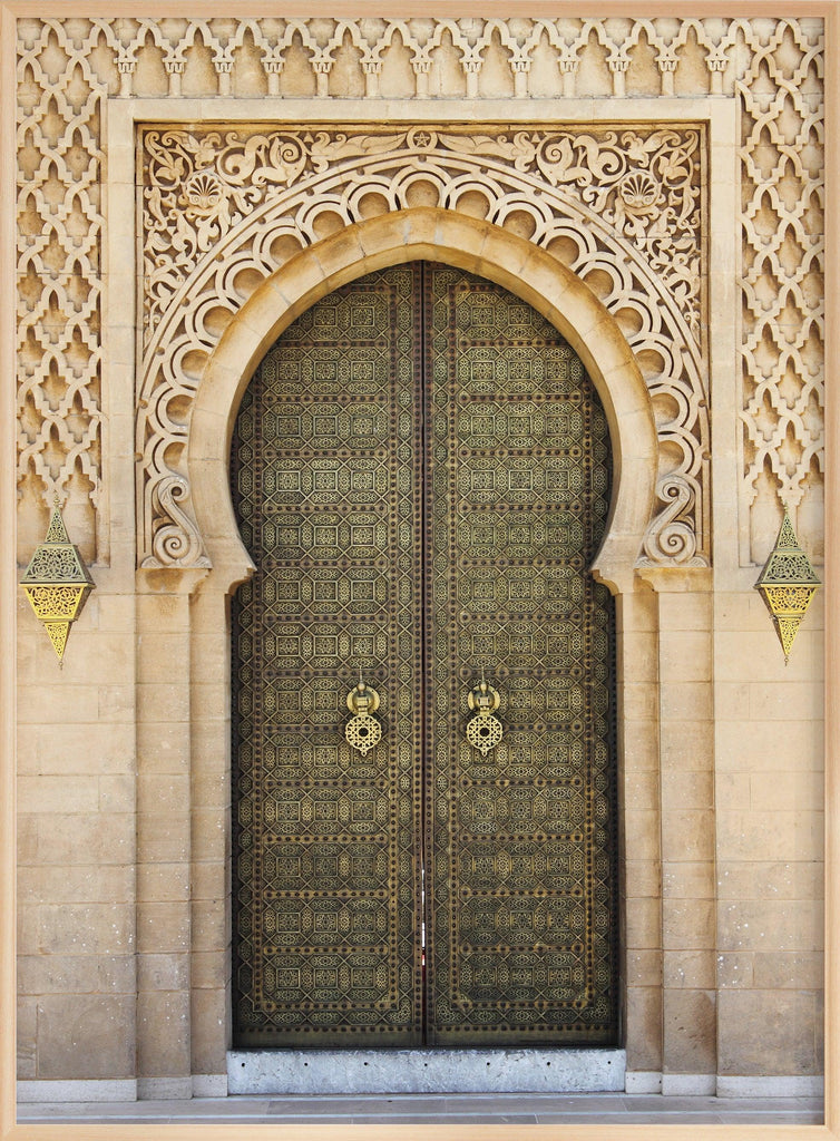 Marokkanische Tür Hassan-II. Moschee Poster
